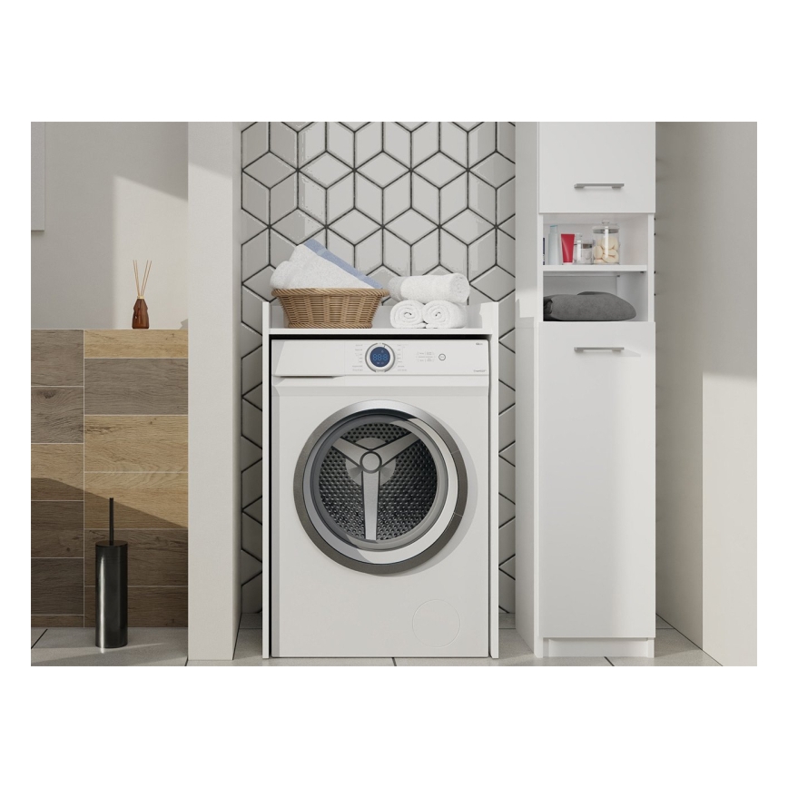 Tvättmaskinsskåp POLA 98x64 cm vitt