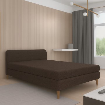 Polstrad dagbädd BRISBANE 110x200 cm brun