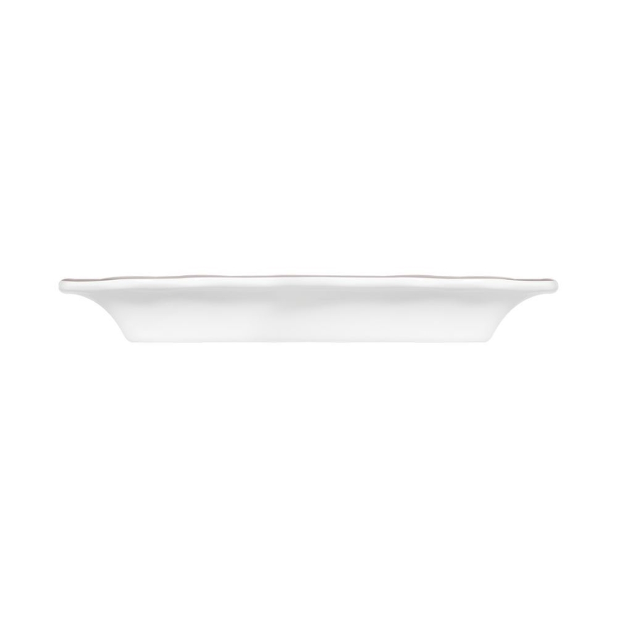 Porslinsservis 53 delar vit/silver