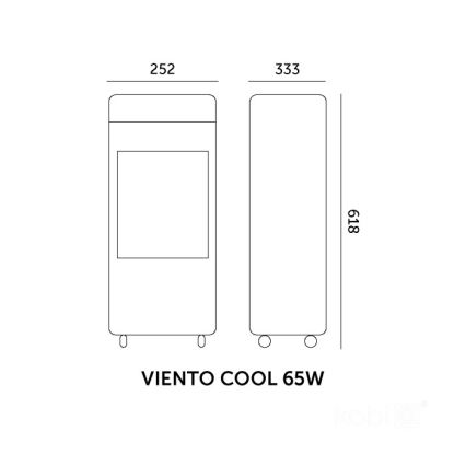 Portabel luftkylare VIENTO COOL 65W/230V vit + fjärrkontroll