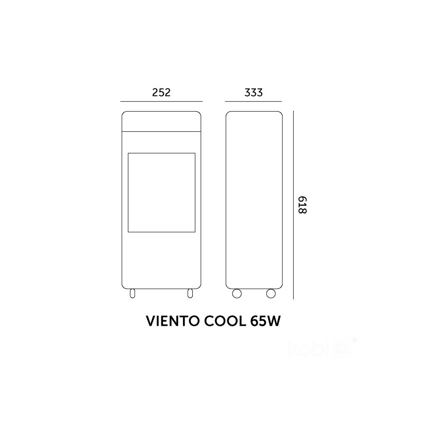 Portabel luftkylare VIENTO COOL 65W/230V vit + fjärrkontroll