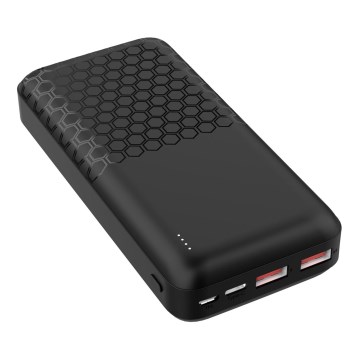 Power bank Power Delivery 20000 mAh/22,5W/3,7V svart