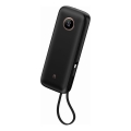 Powerbank 20 000 mAh, 1x USB-A + 2x USB-C, med 1 m USB-kabel, svart