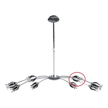 Prezent 14009 - Reservglas till taklampa BLACK JACK G9 blank krom