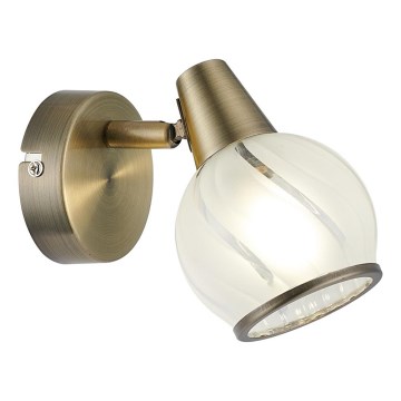 Prezent 14103 - Väggspotlight SIENTO 1xE14/40W/230V mässing
