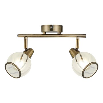 Prezent 14104 - Spotlight SIENTO 2xE14/40W/230V mässing