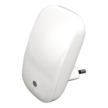 Prezent 1619 - LED-lampa för vägguttag 2xLED/0,3W/230V med sensor