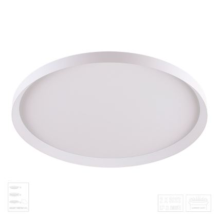 Prezent 17310 - LED-taklampa ADRA, LED/42W/230V + LED/13W, 3000/4000/6000K, Ø 48,5 cm, vit