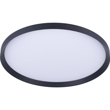 Prezent 17311 - LED takarmatur ADRA LED/42W/230V + LED/13W 3000/4000/6000K Ø 48,5 cm svart