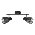 Prezent 27517 - Spotlight PONTEO 2xE27/40W/230V svart