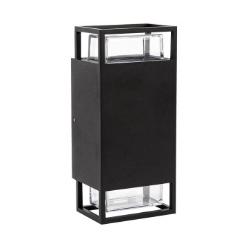 Prezent 28211A - Vägglampa för utomhusbruk EVENTO 2xGU10/35W/230V IP54 svart