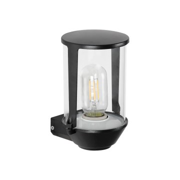 Prezent 28212A - Vägglampa för utomhusbruk TOBBO 1xE27/35W/230V IP54 svart