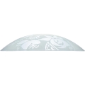 Prezent 45141 - Reservglas till taklampa PLATE E27 Ø 45 cm klart/vitt