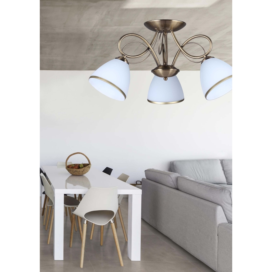 Prezent 61450 - Ljuskrona ASTER 3xE27/60W/230V