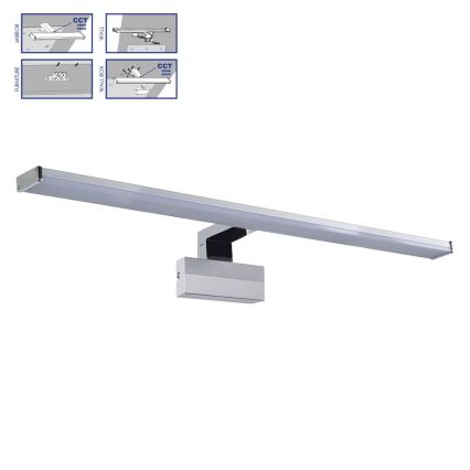 Prezent 70228 - Badrumsspegel med LED-belysning TREMOLO PLUS LED/12W/230V IP44 3000/4000K 78 cm