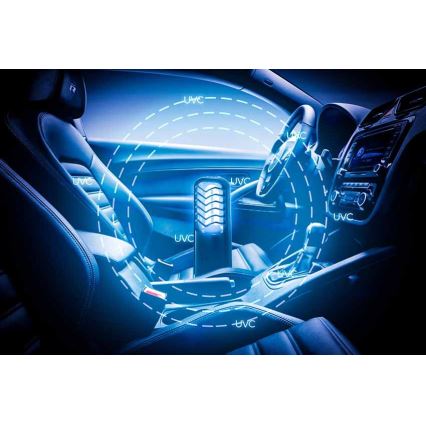 Prezent 70422 - Bärbar bakteriedödande UV-lampa UVC/2,5W/5V USB