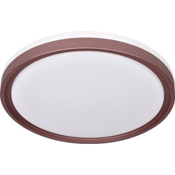Prezent 71344 - Dimmbar LED-taklampa FLOREN LED/30W/230V 3000/4000/6500K Ø 41,5 cm brun