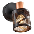 Prezent 75467 - Väggspotlight ANTARES 1xE14/40W/230V svart/koppar