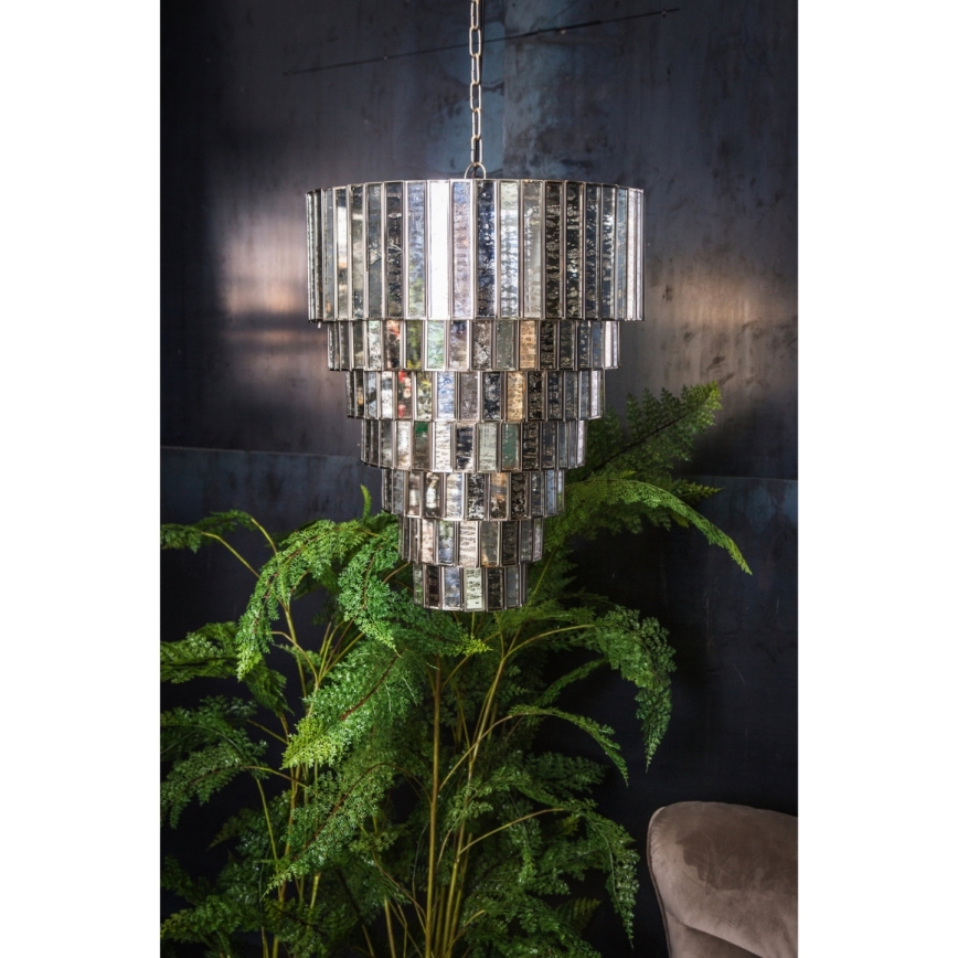 PTMD - Taklampa med kedja CEYLIN 1xE27/40W/230V Ø 40 cm