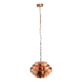 PTMD - Taklampa med kedja ZANTH 1xE27/40W/230V Ø 42 cm kopparfärgad