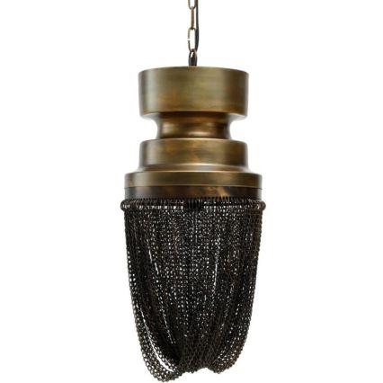 PTMD - Taklampa med kedja ZELIVO 1xE27/40W/230V Ø 25 cm