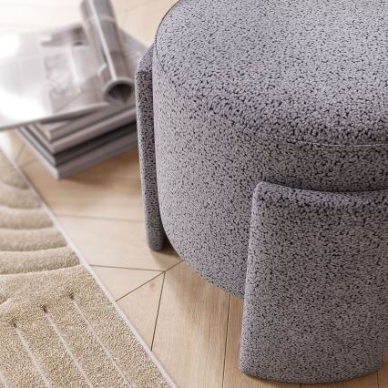 Puff ROCKET Ø 39 cm, grå