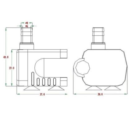 Pump 5-12V 200 l/tim