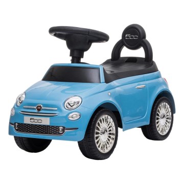 Push bil Fiat 500 2xAA blå