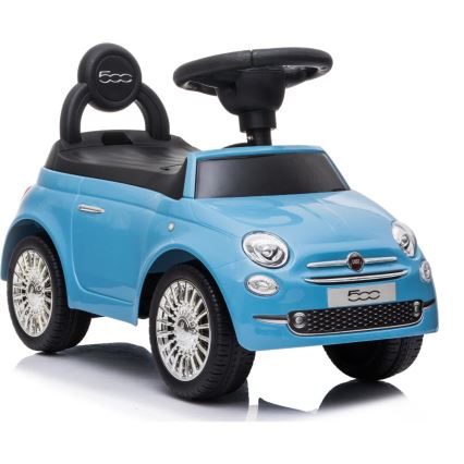 Push bil Fiat 500 2xAA blå