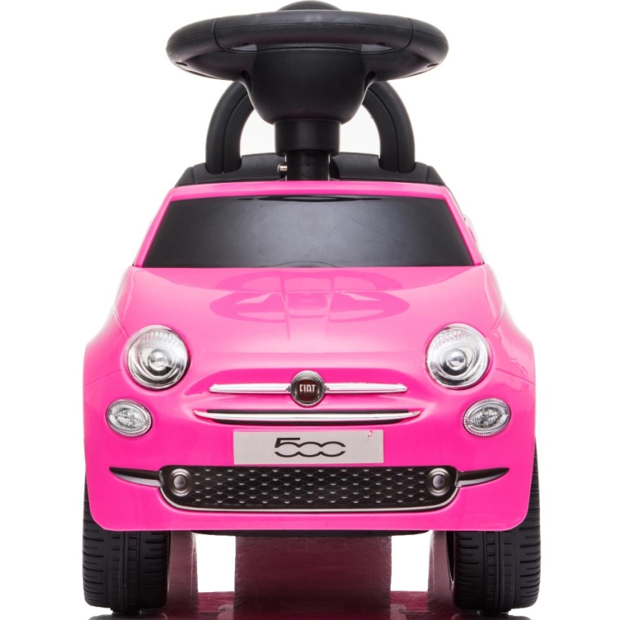 Push bil Fiat 500 2xAA rosa