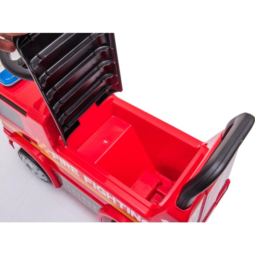 Push bil Mercedes Brandbil 2xAA röd