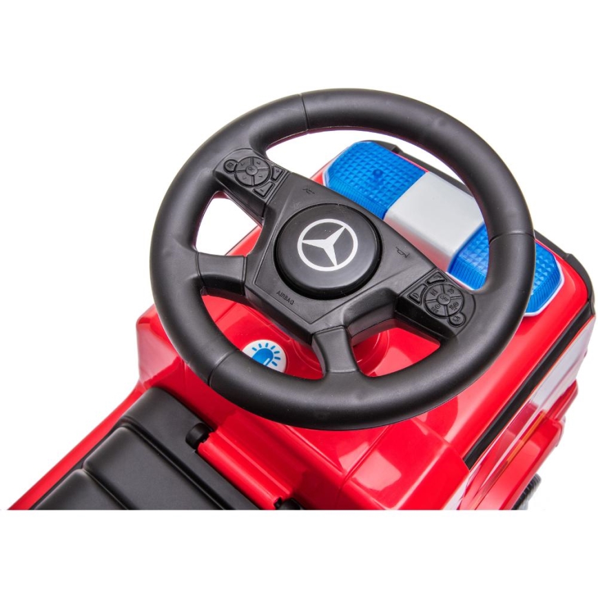 Push bil Mercedes Brandbil 2xAA röd