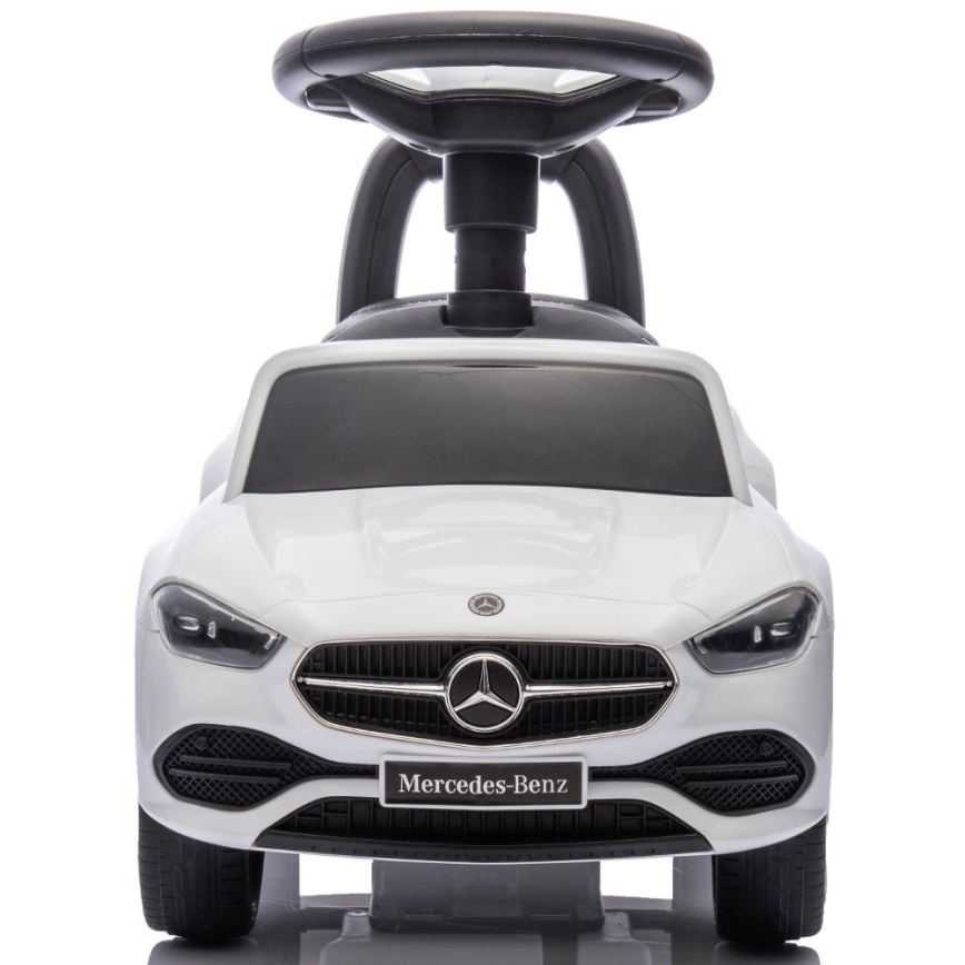 Push bil Mercedes C-Class 2xAA vit