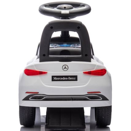Push bil Mercedes C-Class 2xAA vit