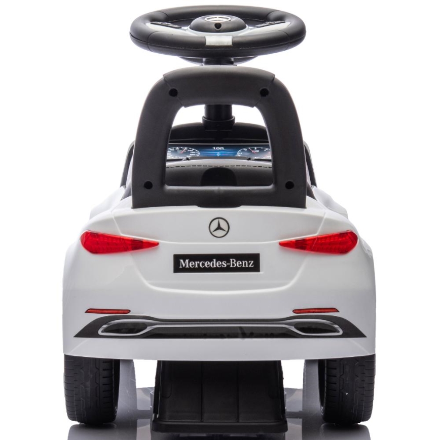 Push bil Mercedes C-Class 2xAA vit