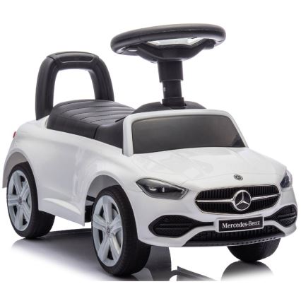 Push bil Mercedes C-Class 2xAA vit