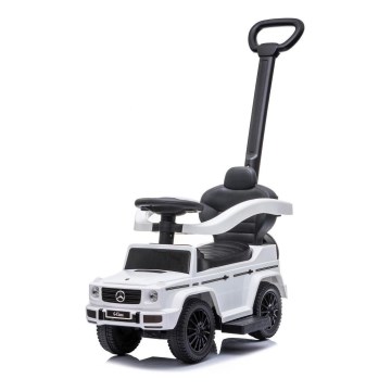 Push bil Mercedes G350d 3i1 2xAA vit/svart