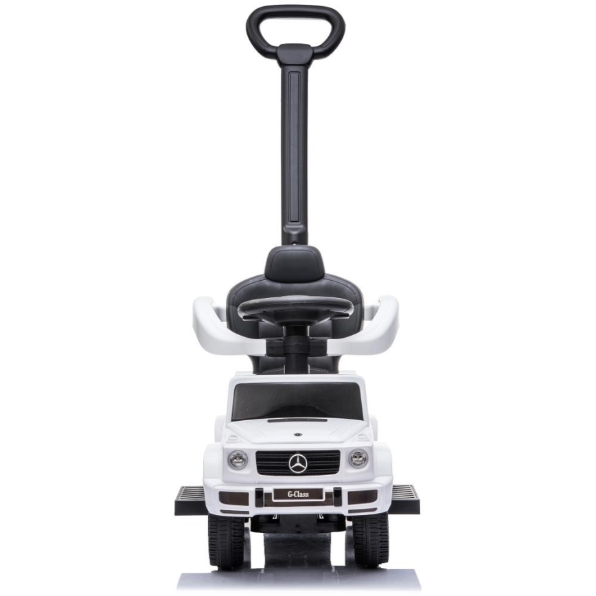 Push bil Mercedes G350d 3i1 2xAA vit/svart