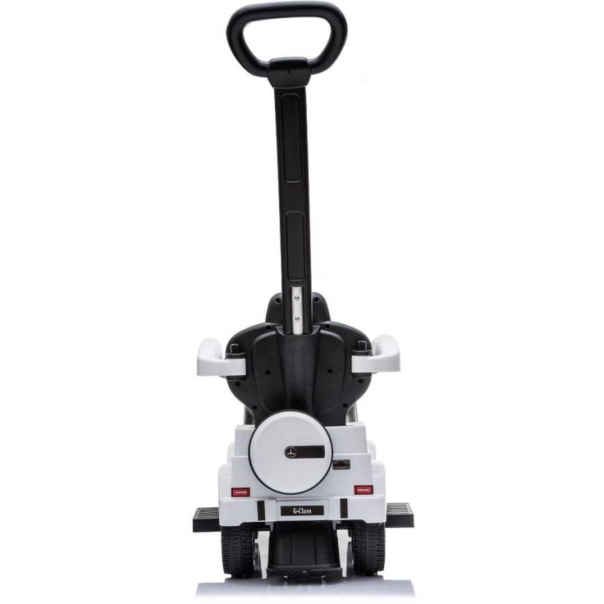 Push bil Mercedes G350d 3i1 2xAA vit/svart