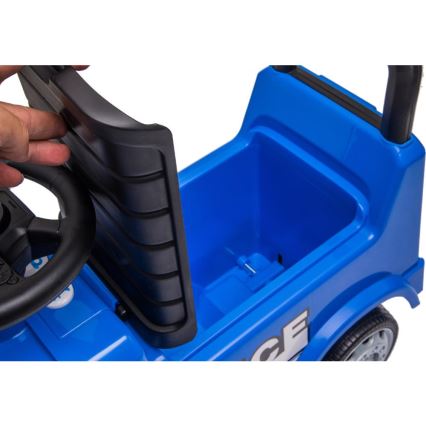 Push bil Mercedes Polisbil 2xAA blå
