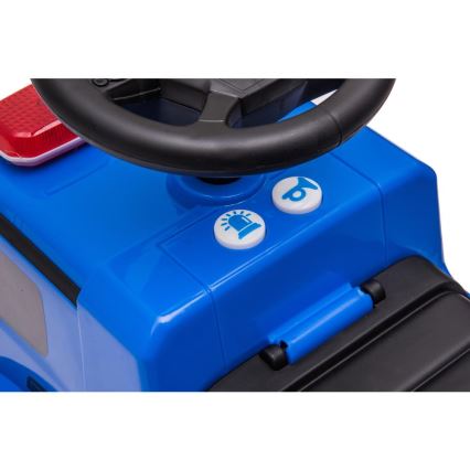 Push bil Mercedes Polisbil 2xAA blå