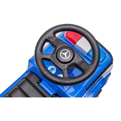 Push bil Mercedes Polisbil 2xAA blå