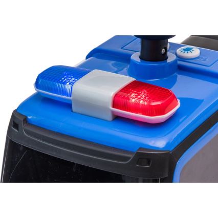 Push bil Mercedes Polisbil 2xAA blå