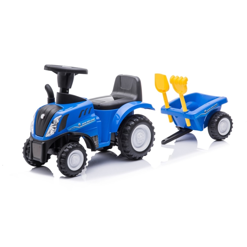 Push bil NEW HOLLAND 2xAA blå/svart