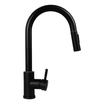 Pyramis 90941338 - Köksblandare med utdragbar dusch IDEA matt svart