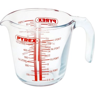 PYREX-mätbägare i glas 0,5 l