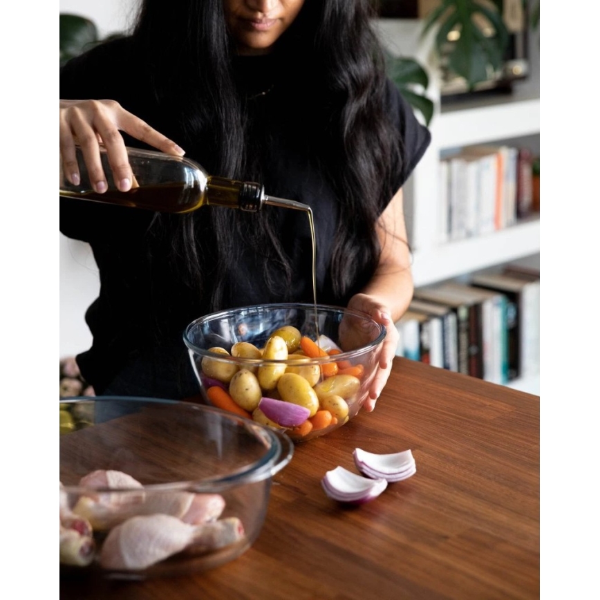 PYREX ugnsform med lock 1,3 l