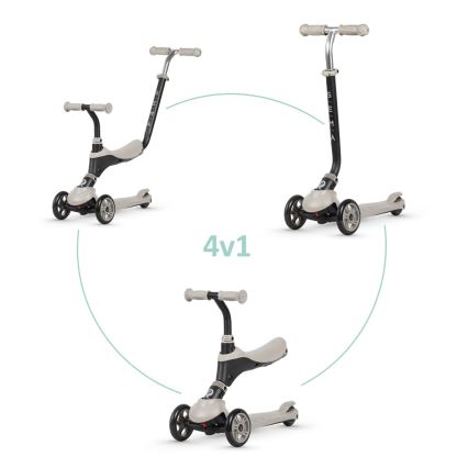 QPlay - Barnscooter 4 i 1 SEMA beige