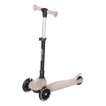 QPlay - Barnscooter med LED-hjul SPARKLING beige