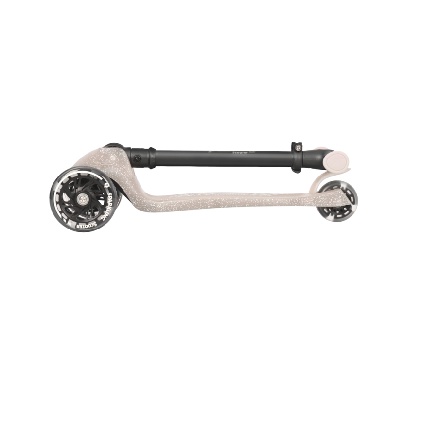 QPlay - Barnscooter med LED-hjul SPARKLING beige
